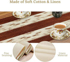 Cow Patchwork Print Table Runner, Brown Country Farm Animal Fur Skin Farm Safari Wildlife Pattern Table Runner for Dinner Dinning Home Kitchen Living Room Party Holidays Setting, 13x60 Inch