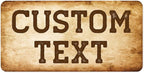 Custom Sign, Custom Street Sign, 11 Font Colors, 13 Font Styles, 4 Hole Options, 22 Sizes, 9x18 Inches, Rust Free DiBound, Fade Resistant, Made in USA by My Sign Center (Vintage)