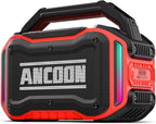 Speakers Bluetooth Wireless: 80W(Peak) Loud Speaker with Bass, 20H Playtime, IPX6 Waterproof, Large Jobsite Speakers for Work, Outdoor, Workshop, Garage, Portable Speaker with TWS (Red)