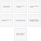 Five Star Napkins Subversive Quotes Cotton Cocktail Napkins,Beverage Napkin, Bar Napkin, Party Napkins,Small Napkins,Napkins for Events,Holidays, Weddings,Parties 4.5"x4.5"-Single Use(50x) Disposable