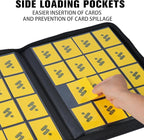 Premium 1000+ Pockets Card Binder,16 Pockets Trading Card Binder Ringless Side Loading Trading Card Album Folder for TCG - Dark Purple