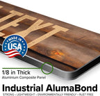 Custom Sign, Custom Street Sign, 11 Font Colors, 13 Font Styles, 4 Hole Options, 22 Sizes, 4x18 Inches, Rust Free DiBound, Fade Resistant, Made in USA by My Sign Center (Vintage Wood)