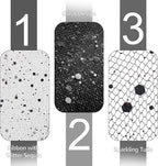 Glitter Tulle Rolls, 6” by 50 Yards (150FT) Sparkling Tulle Spool Ribbon Sequin Tulle Netting Fabric for Tutu Skirt Wedding Birthday Baby Shower (Black)