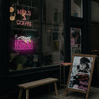 Nails Neon Sign Nail Salon Room Decor Window Wall Art for Nail Shop Storefront USB Powered 15.7"x10.7"