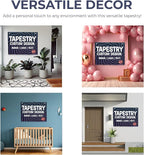Personalized Tapestry by DreamController | Custom Wall Hanging for Home & Events | Add Your Photo, Text, or Logo | HD Printed Fabric | Made in the USA