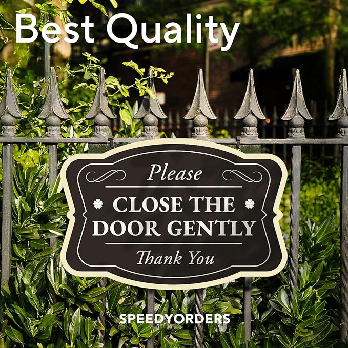 Custom Decorative Outdoor Metal Sign - Personalized Aluminum Driveway Sign, Waterproof, Made in USA - Design 3 Black Charcoal 18x12 In