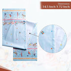 Maison d' Hermine Table Runner 100% Cotton Single Layer Table Runners 72 inches Long Decorative for Home Kitchen Dining Party Baby Shower Wedding Bridal Shower Spring Summer (Ibiza, 14.50" x 72")