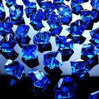 Babenest Acrylic Crushed Ice Rocks, 150 PCS Fake Crystals Plastic Ice Cubes Diamonds Gems for Vase Fillers, Home Decoration, Table Scatter, Event, Wedding, Arts & Crafts (Royal Blue)