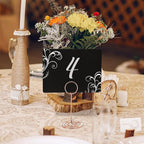 TecUnite 12 Pcs Mini Chalkboard Signs, 4"x3" Small Chalkboard Label with Metal Stand 2 Water Based Chalk for Food Buffet Tabletop Blackboard Sign for Party Bakery(Rose Gold,8.7 x 2.8 in)