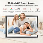 RCA 10.1" WiFi Digital Picture Frame, Electronic Photo Frames 32GB Storage, HD IPS Touch Screen WiFi Frame/Auto Rotate/Wall Mounted, Easy Setup in Uhale App to Share Photo/Video Anytime | (4Pack)