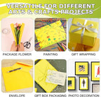 Vanhench 17.8"x 1500" (125') Orange Wrapping Paper, Orange Solid Color Art Kraft Craft Paper Roll for Wedding Birthday Floral Bouquet Mother's Day Gifts Wrapping, and Poster Bulletin Board for Women