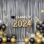 Outpain Thick 20 ft x 10 ft Black Silver Sequin Backdrop Curtain for Parties, Wrinkle Free Glitter Photo Backdrop Drapes 4 Panels 5x10ft Black Silver Back Drop Cloth for Wedding Photography Background
