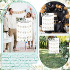 Pinkunn Greenery Wedding Seating Chart with Easel Display Stand 15.8 x 23.6 Inch Greenery Wooden Rustic Seating Chart Board Please Find Your Seat Sign for Baby & Bride Shower Wedding Sign Decor