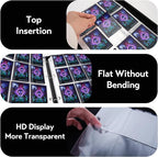 9 Pocket Card Binder for MTG/YGO/PTCG/Game Cards, Holds 900 Cards,Premium Card Collector Book for TCG Players,Toys Gifts for Kids(purple)