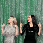 Eternal Beauty Mint Green Sequin Backdrop, 6x8 Ft Glitter Background Curtains for Shimmer Photography Party Wedding Birthday Back Drop Decor