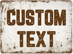 Custom Sign, Custom Street Sign, 11 Font Colors, 13 Font Styles, 4 Hole Options, 22 Sizes, 36x48 Inches, Rust Free DiBound, Fade Resistant, Made in USA by My Sign Center (Rustic)