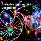 2 Pack 16Ft 50 LED Fairy Lights Mini String Lights Waterproof for Mason Jars Halloween Christmas Parties Wedding Table Centerpieces Decoration