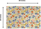 Colors of Rainbow – 12 Sheets - 20 inch X 29 inch - Italian Print Gift Tissue Paper for Decoupage Basket Bag Party Crafts (Golden Floral)