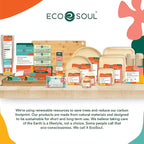 ECO SOUL Compostable 7 & 10 Inch Palm Leaf Square Plates (200 Count) Like Bamboo Plates | Biodegradable | Eco-Friendly, Microwave & Oven Safe - Party Pack