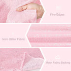 Pink Table Runners 10 Packs 12x108 Inches Glitter Table Runner Wedding Sequin Fabric for Birthday Bridal Baby Shower Engagement Party Decorations