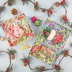 Caleihd Crinkle Cut Paper Grass Cushion Paper Streamer for Christmas Wedding Birthday Bridesmaid Engagement Craft Gift Boxes Bags Filler Decoration 4.5oz Red&Green&White