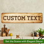 Custom Sign, Custom Street Sign, 11 Font Colors, 13 Font Styles, 4 Hole Options, 22 Sizes, 8x32 Inches, Rust Free DiBound, Fade Resistant, Made in USA by My Sign Center (Vintage)
