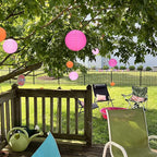 12Pcs Round Paper Lanterns Assorted Sizes (6" 8" 10" 12") for Home Decor, Restaurant, Church, Wedding, Birthday Party Decorations, Hanging Chinese Japanese Paper Lantern Lamps (3 Colors)