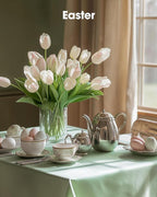Pureegg Plastic Table Cloth Disposable 10 Pack, 54 x 108 Inch Table Cloths, Easter Party, Decorative Tablecloths, Rectangle, Light, Pastel Plastic Cover, Leakproof & Sturdy, Sage Green
