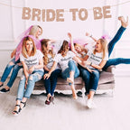 BEISHIDA 116 PCS A-Z Glitter Rose Gold DIY Letter Banner Kit Make Your Own Banner，Including 111 Letters and Numbers 3 Rope and 2 Threading Device,Customized for Birthday Graduation Wedding Party Decor
