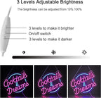 Cocktails and Dreams Neon Sign for Wall Decor Neon Signs with Dimmable Switch LED Neon Signs Bedroom Beer Bar Neon Light Sign Hotel Party Club Office Art Lights