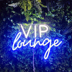 VIP Lounge Neon Sign VIP Light up Signs for Wall Decor, LED Lounge Sign LED Word Light Sign for Bar Hotel Cafe VIP Room Home Decoration, 13.3" x 9.8"