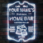 ADVPRO Personalized Your Name Home Bar RGB Dynamic Glam LED Sign - Cut-to-Edge Shape - Smart 3D Decoration - Multicolor Signage st06s64-fnd-p11a-tm-c