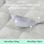 Reversible Loveseat Sofa Covers Couch Cover Furniture Protector(Loveseat,Light Grey/Beige)