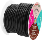 Mandala Crafts 10 Gauge Anodized Aluminum Craft Wire for Jewelry Making - 32 FT Colored Flexible Black Wire - Bendable for Bonsai Armature Crafting Sculpting