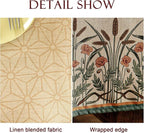 patdrea Designer French Light Brown Long Rectangle Table Cloth,Linen Floral Durable Breathable Tablecloth,Decorative for Kitchen Dining,Parties,Tea Party,Christmas,Thanksgiving,63"x102"-Cudillero
