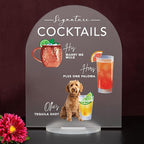 Pet Signature Drink Wedding Signs