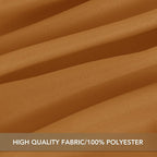 sancua Square Tablecloths 85x85 Inch Bronze - Fabric Fall Table Cloth for Square or Round Tables, Washable Polyester Table Cover for Thanksgiving Dinner, Holiday Party, Decorative Display Tables