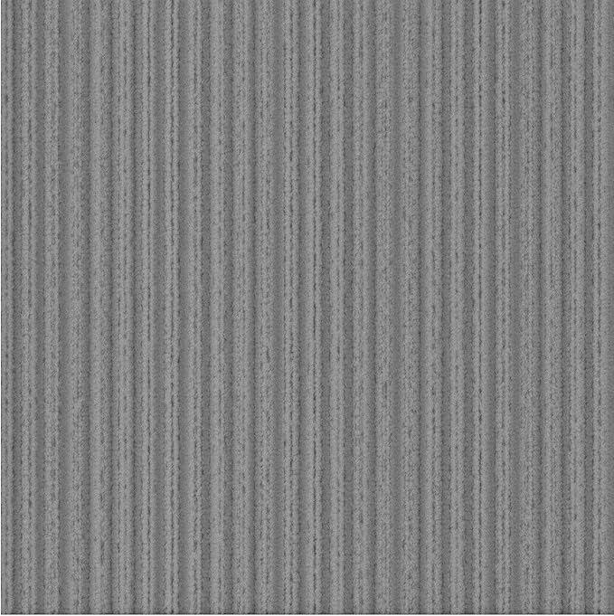 Ottomanson 6'6" x 8' Mud Mat Area Rug Scraper Carpet - Non-Slip, Dirt Trapping for Indoor & Outdoor Use - Ideal for Entryway, Garage, Kitchen, Patio & High-Traffic Areas, Gray