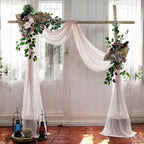 MDS Halloween Chiffon Draping Fabric - 1 Panel, 30" Wide x 40ft Long - Sheer Spooky Arbor & Canopy Drapery for Haunted House Backdrops, Party Ceilings, DIY Costumes & Themed Events - Nude