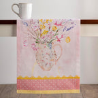 Maison d' Hermine Table Runner 100% Cotton Single Layer Table Runners 108 inches Long Decorative for Home Kitchen Dining Party Wedding Bridal Shower Spring Summer (Easter Zest, 14.50" x 108")