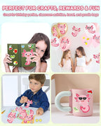 Aowplc 32 Sheets Axolotl Make-a-Face Stickers Mix 'n Match Crafts for Kids Axolotl Party Favors & Activities