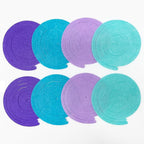 36 Pcs Mermaid Hanging Swirl Decorations Teal Purple Felt Swirl Streamer Spiral Ceiling Decorations Garland for Little Mermaid Under The Sea Birthday Wedding Bridal Shower Baby Shower Party Supplies