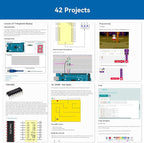 SunFounder The Most Complete Starter Project Kit Compatible with Arduino IDE Mega 2560 R3 Mega328 Nano Mega2560, Scratch Coding, Included 42 Online Tutorials
