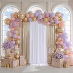 10x10ft Thick Champagne Glitter Backdrop Curtain Panels for Parties, Wrinkle Free Sequin Sparking Photo Backdrop Drapes, 2 Panels 5x10ft Shimmer Back Drop Cloth for Wedding Birthday Photography
