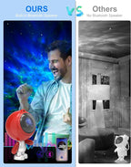 AIRIVO Astronaut Galaxy Projector, Star Projector for Bedroom, Robot Galaxy Projector Night Light for Kids, Bluetooth Speaker Ceiling Projector, Room Decor Gifts for Adults, Teens, Christmas