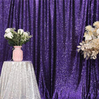 Eternal Beauty Purple Sequin Backdrop, 6x8 Ft Halloween Glitter Background Curtains for Shimmer Photography Party Wedding Birthday Back Drop Decor