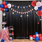 20ftx10ft Black Sequin Backdrop Curtain for Parties, Wrinkle Free Thick Glitter Sparkle Photo Backdrop Drapes 4 Panels 5x10FT Shimmer Back Drop Cloth for Wedding Birthday Halloween Background