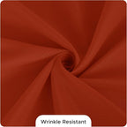 Fitable 8 Pack Round Tablecloths: Stain Resistant Wrinkle Free Fall Table Clothes, Washable Reusable Polyester Table Covers for Wedding Thanksgiving Party Birthday Banquet Reception(Rust, 120 Inch)