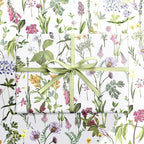 RUSPEPA 30" X 32.8' Wild Flower Wrapping Large Paper Roll for Women Girls, Jumbo Roll, Elegant Floral Design Gift Wrap Perfect for Birthday, Bridal Shower, Spring, Wedding, Mother's Day, 82 sq. ft.