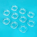 Clear Napkin Holder, Napkin Rings Set of 12, Fall Thanksgiving Christmas Napkin Rings, Festival Acrylic Napkin Ring Holders, Napkin Ring Bulk for Wedding, Party, Elegant Table Settings - CLEENTABLE